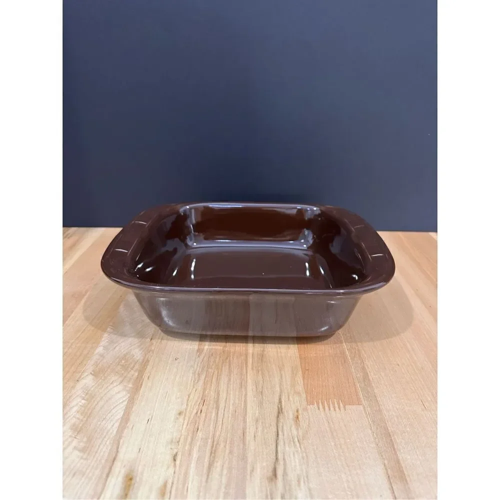 Longaberger Chocolate Square Baking Dish